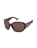 Versace - Versace Swarovski Crystal Decorated Temple Plastic Sunglasses tortoise/brown