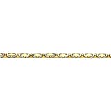 14K Two Tone Gold Fancy Link Bracelet 8