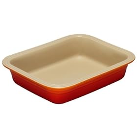 Le Creuset Stoneware Deep Rectangular Dish, Volcanic, 31 cm