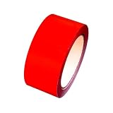 Colored Carton Sealing Tape 2" x 110 yds 2 mils, 8 colors available, Red