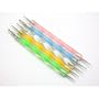 Dotting 5 X 2 Way Marbleizing Dotting Pen Set for Nail Art Manicure Pedicure, 4 Ounce