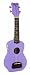 Kohala Tiki Soprano Ukulele with Tuner - Purple