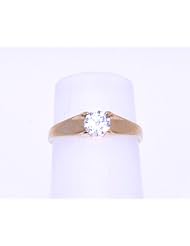 14K Yellow Gold CZ Ring