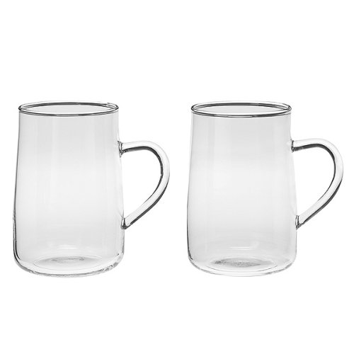 Bormioli Rocco H Drink Relax Mugs  Set of 2  Gift Boxed