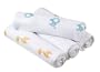 Aden by aden + anais 100% Cotton 4 Pack Muslin Swaddle Blanket, Safari Friends