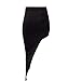 Sexy Womens Ruched Twist Draped Asymmetric Stretch High Low Mini Maxi Skirt