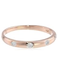 10k Rose Gold Diamond Band (0.06 cttw, I-J, I2-I3)
