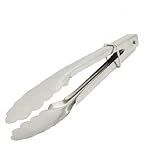 uxcell 食品トン　クリップ野菜デザートトング　ステンレススチール製　 21.5cm長さ　波状ブリム　カフェ　レストラン