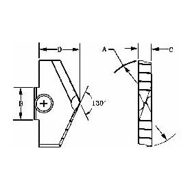 Allied Ser D 2-23/32" Os Tin Allied Hi-perf Spade Drll