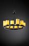 Dakota Black 12 Light Ring Candle Shades Short