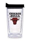 Chicago Bulls 16 oz Tumbler with Black Lid