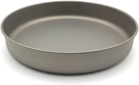 Boundless Voyage Light Weight Titanium Plate Camping Plate Outdoor Tableware 4.2 Ounce