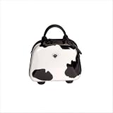 International Traveller Moo Shiny Cow Print Polycarbonate Vanity in Shiny Cow Print