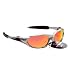 RayZor Professional Lightweight UV400 Silver Sports Wrap Golf Sunglasses, With an Red Iridium Revo Anti-Glare Lens