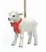 Northern Rose LAMB Red Bow new Christmas Ornament Porcelain R308