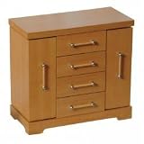 Natalie Jewelry Box (Natural Finish) (10H x 4.75W x 9.25D)