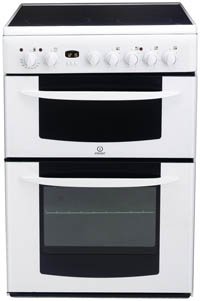 60cm Electric Cooker c/w 4 Zone Ceramic Hob White (KD6C35W_WH)