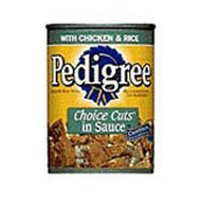 Pedigree Can Dog Food Choice Chicken & Rice 13.2oz Case(24)