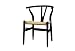 Baxton Studio Wood Wishbone Y Chair