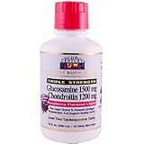 21st Century Glucosamine 1500mg Chondroitin 1200mg, Raspberry 16 fl oz (480 ml)