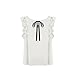 FUNOC® Ladies Summer Loose Casual Chiffon Ruffles Sleeve Vest Shirt Tops Blouse