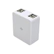 PLANEX 急速充電(2000mA)4ポートUSB ACアダプタ ホワイト PL-QUCHG03-W (iPod/iPhone4s/4/3GS/3G/Xperia/ウォークマン/Xperia/Galaxy/au/docomo/SoftBank 海外対応)