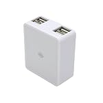 PLANEX 急速充電(2000mA)4ポートUSB ACアダプタ ホワイト PL-QUCHG03-W (iPod/iPhone4s/4/3GS/3G/Xperia/ウォークマン/Xperia/Galaxy/au/docomo/SoftBank 海外対応)