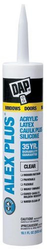Dap 18152 10.1-Ounce Acrylic Latex Caulk with Silicone, White Dap 18152 10.1-Ounce Acrylic Latex Caulk with Silicone, White
