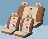 New Hello Kitty Universal Car Seat Cover - 10pcs Full Set..beige -With Free Gift
