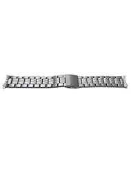 Seiko Stainless Steel Push Button Fold-Over Clasp 20mm Solar Watch Bracelet