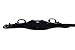Gatorback Pro-Comfort Back Support Belt Black w/White Stitching. 1250 Duratek Nylon Belt with Molded Air Channel Padding, Carrying Handles and Suspender Loops. Contractor Pro (Large 35-39 Inch Waist)
