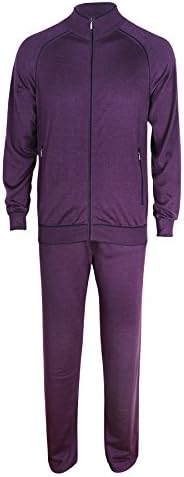 Zilli New Men's Cashmere &amp; Silk Tracksuit Jogging Suit in Purple color (48 (S))