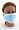 Tie-On Surgical Mask (Box of 50) Blue