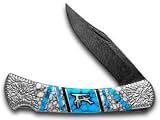 BUCK 110 Folding Hunter Yellowhorse Native Steel Roadrunner 1/1 Pocket Knife