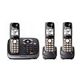 Panasonic KX-TG6543B DECT 6.0 PLUS Expandable Digital Cordless Answering System with 3 Handsets