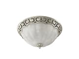 Broan 764BN Decorative Ventilation Bath Fan with Light Brushed Nickel Finish with White Alabaster Glass