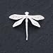 Sterling Silver Satin Finish Diamond Cut Dragon Fly Pin