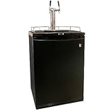 Danby 2 Faucet Kegerator DKC645BL Full Size Beer Cooler with Black Door