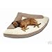 Corner Dog Bed with Bolster XXL 44" x 64" x 44" Khaki