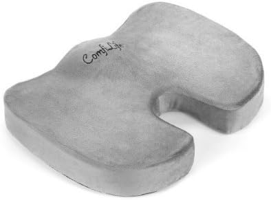 ComfiLife Coccyx Orthopedic Memory Foam Seat Cushion - For Sciat