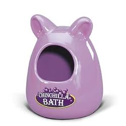 Super Pet Ceramic Large Chinchilla Bath, Colors Vary