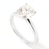 14K White Gold 8MM Moissanite Solitaire Ring