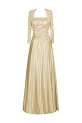 Satin Lace Mother-of-the-Bride Dress 