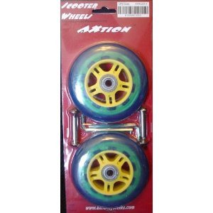 blue Scooter Wheels 100mm