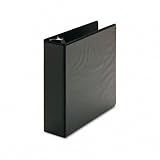 Economy D-Ring Vinyl View Binder, 3 Capacity, Black