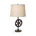 Industrial Gear Table Lamp in Poly Dark Rust