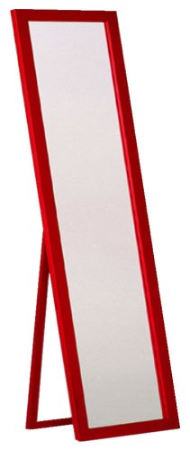 アイワーク カラースタンドミラー 幅50cm レッド MI0284 