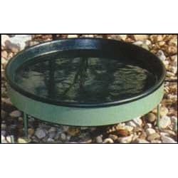 F-I 14 Inch Heated Bird Bath With Short Legs Green