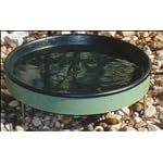 F-I 14 Inch Heated Bird Bath With Short Legs Green