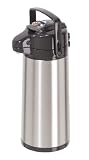 Oggi 64-Ounce Pumpmaster, Lever Pump Action with 4 Different Beverage Settings, Glass Liner
